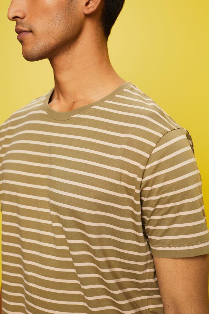 Gestreiftes Jersey T-Shirt, 100 % Baumwolle