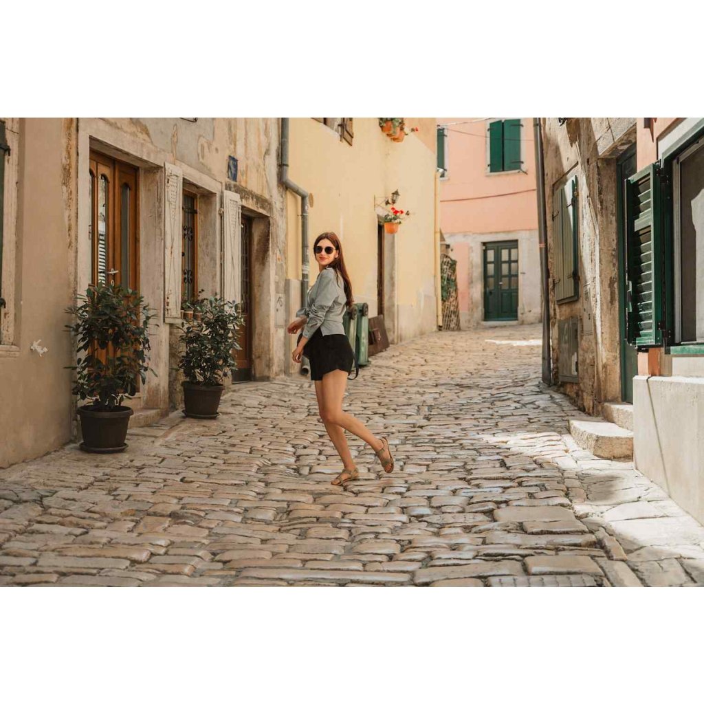 Be Lenka Flexi Beige Green Barfußsandalen