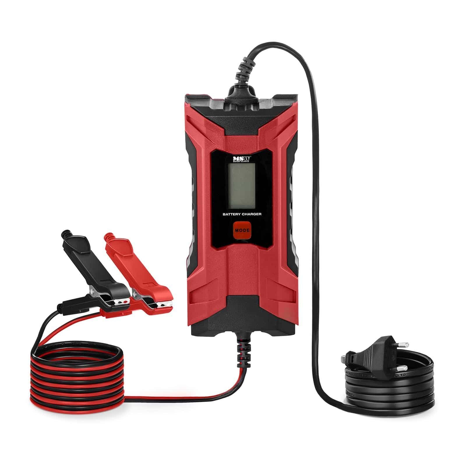 MSW Auto Ladegerät Batterieladegerät Pkw Kfz LCD Schnellladen 6V/2A 12V/4A Autobatterie-Ladegerät