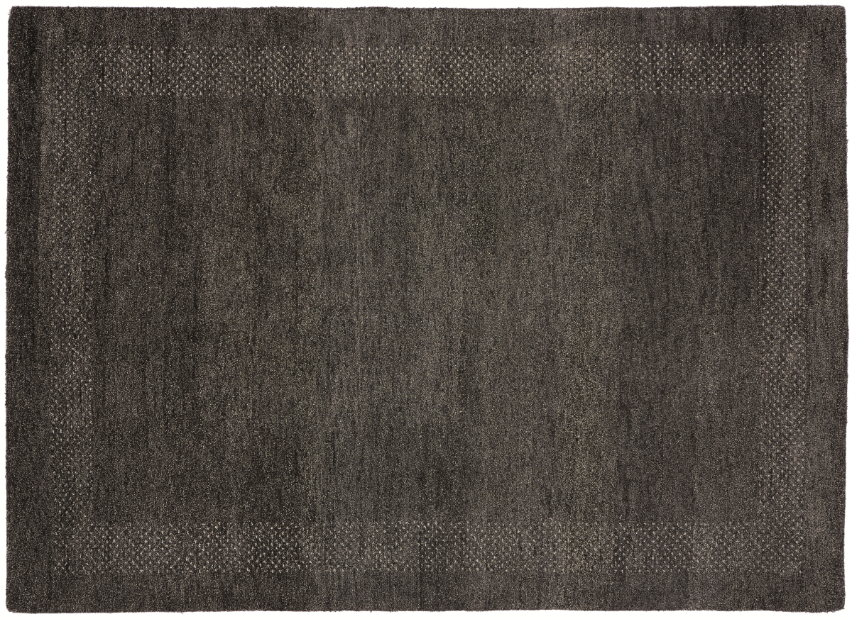 Teppich aus Indien Casablanca anthrazit 40 x 60 cm
