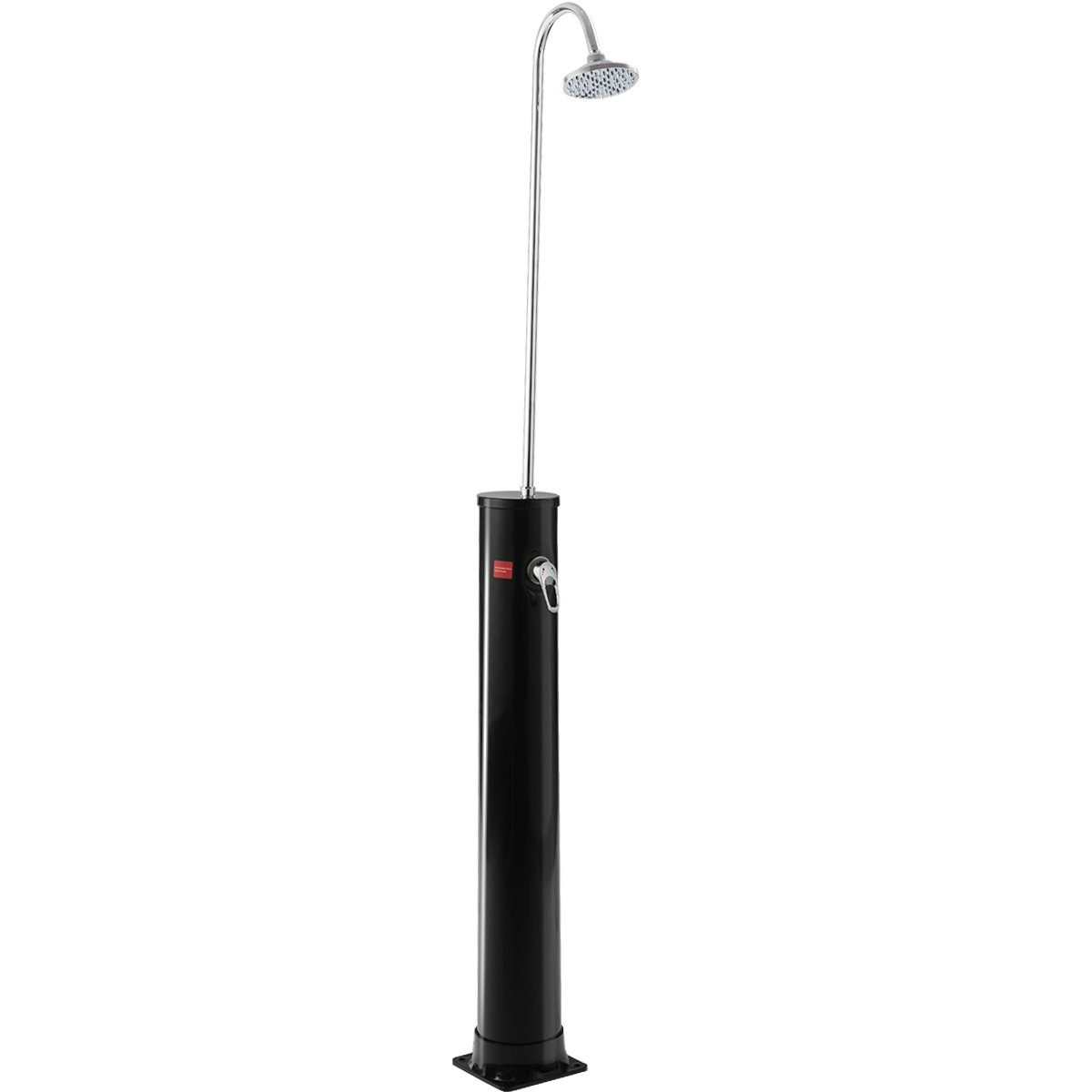 COSTWAY Solardusche, 2 Wasserhähne, 3,5bar, bis zu 60°C, 213cm Höhe