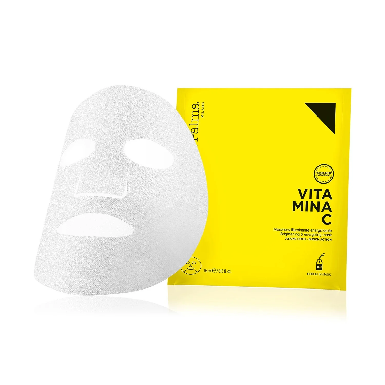 Kit cu vitamina C - Set iluminator, Ser facial iluminator, Mască facială iluminatoare