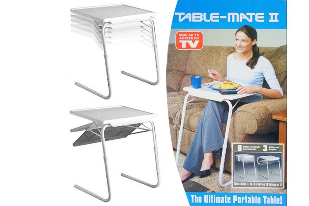 Goods+Gadgets Klapptisch Table-Mate Beistelltisch, Couch-Tisch Laptoptisch bis 25 kg Traglast