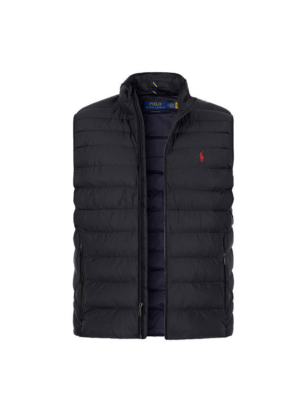 Polo Ralph Lauren, Steppweste, Mikrofaser, schwarz