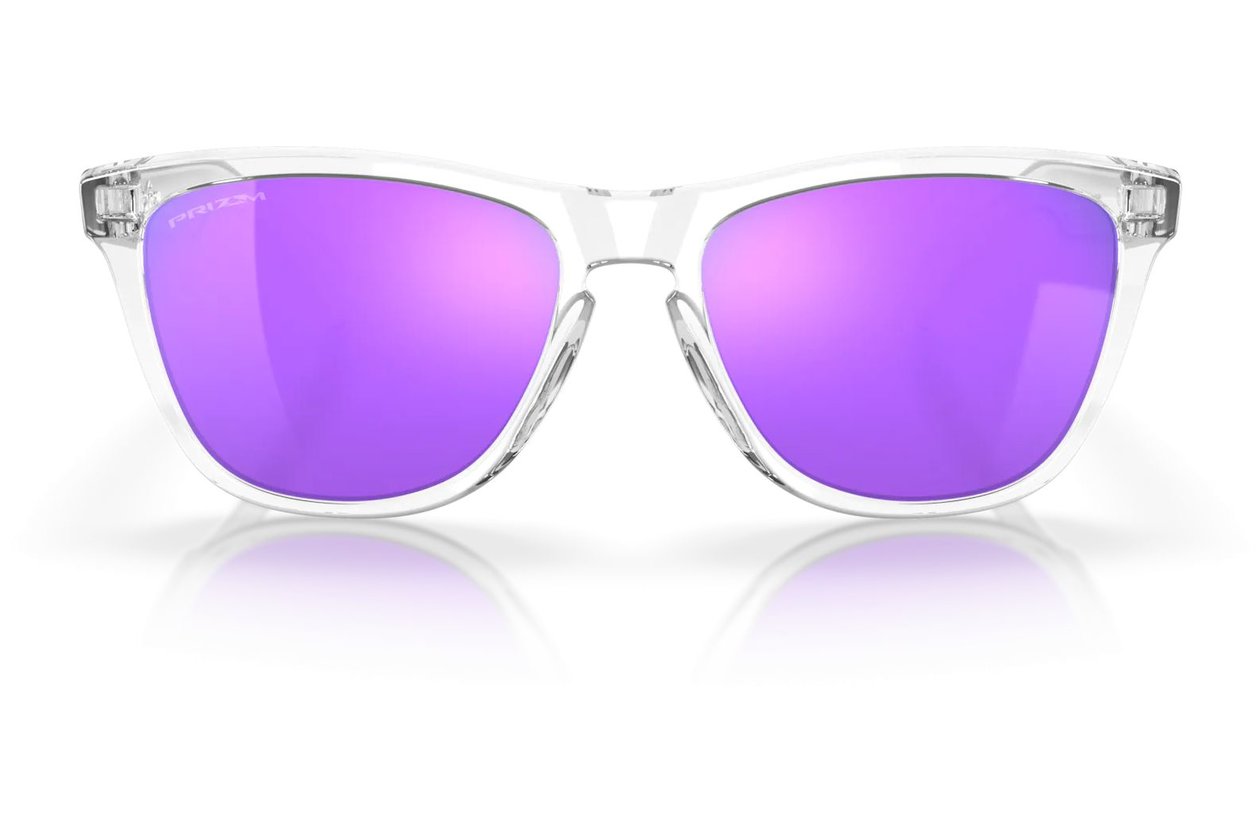 Oakley Frogskins Polished Clear/Prizm Violet