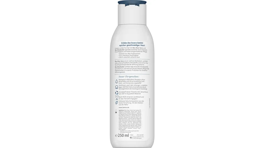 lavera BASIS SENSITIV Body Milk Reichhaltig 250 ml