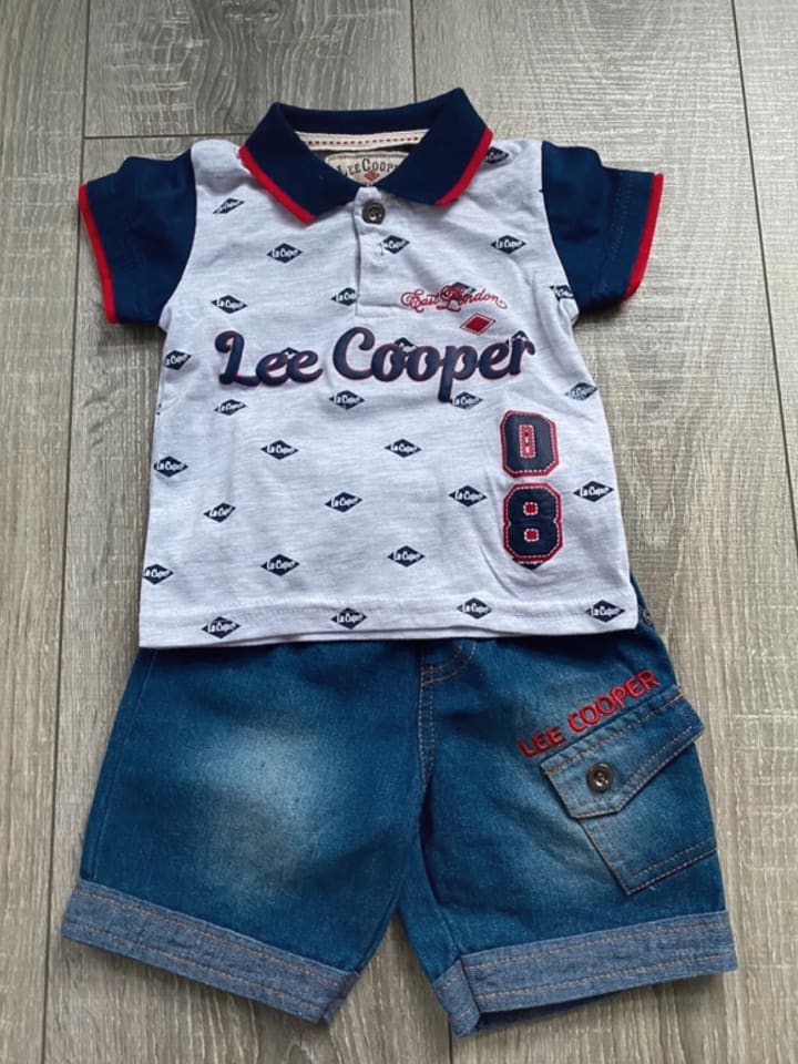 Lee Cooper 2tlg. Outfit in Blau/ Grau günstig kaufen 68