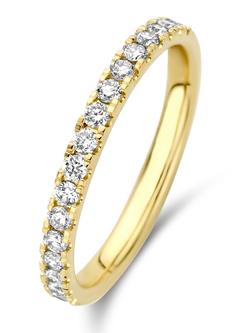 Diamond Point Yellow gold ring 0.33 ct diamond Wedding