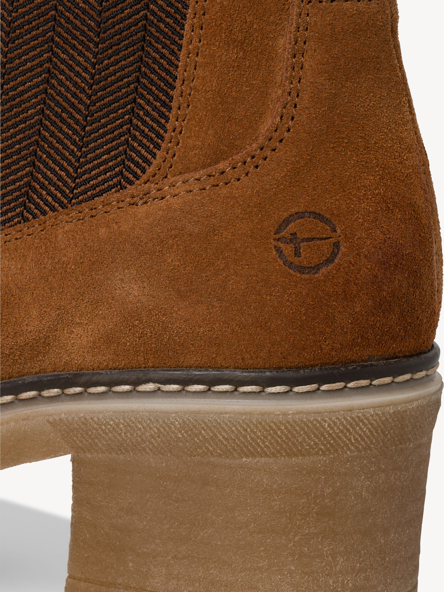 Bottine Chelsea en cuir - marron