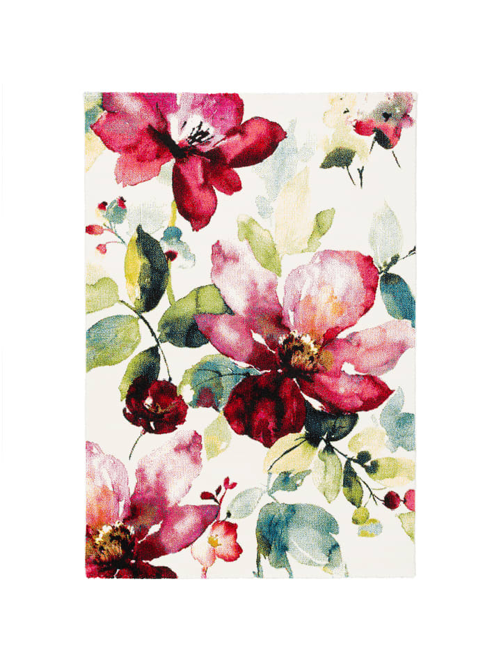 Pergamon Designer Teppich Brilliant Blumen in Bunt günstig kaufen