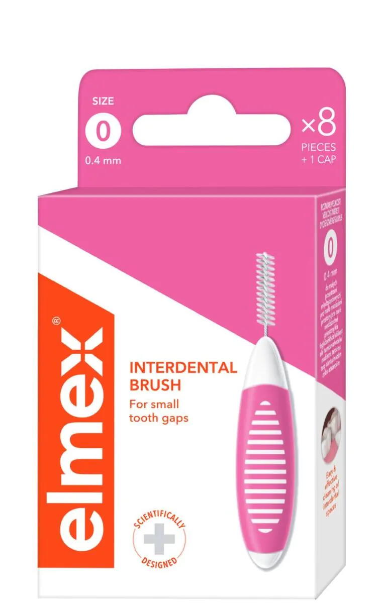 Elmex tarpdančių šepetėlis 0,4 mm