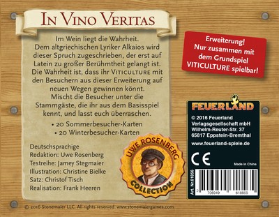 Viticulture In Vino Veritas (Erw.)