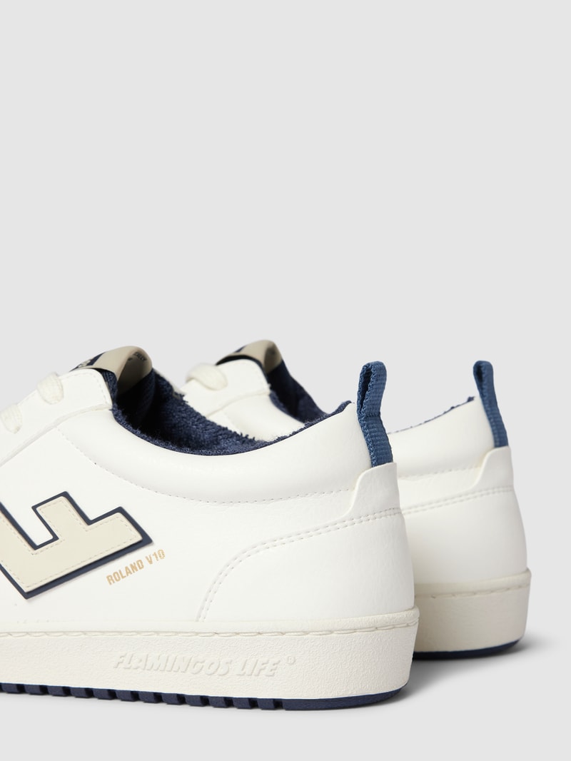 Sneaker mit Label-Details Modell 'Roland' in marineblau