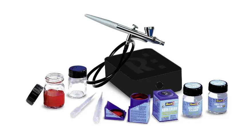 Revell 39195 Airbrush Basic Set mit Kompressor Version 2023
