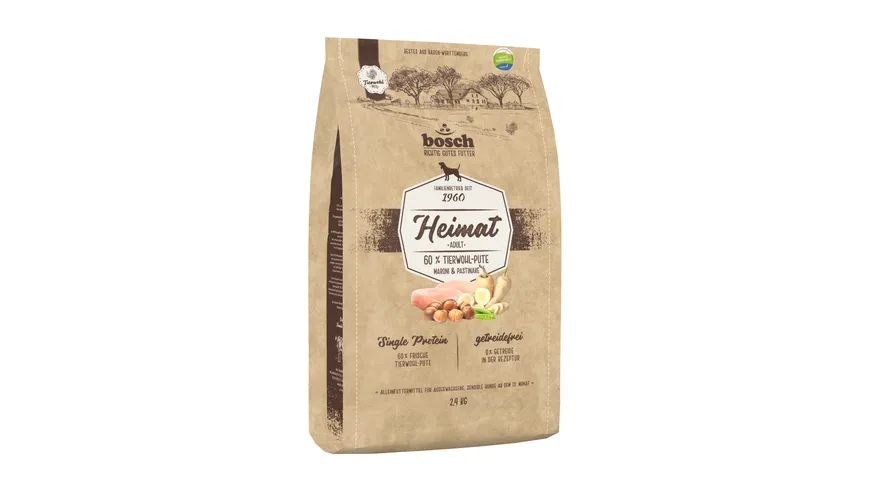 Bosch Dog Heimat Pute Hundetrockenfutter 2,4kg 2.5 kg