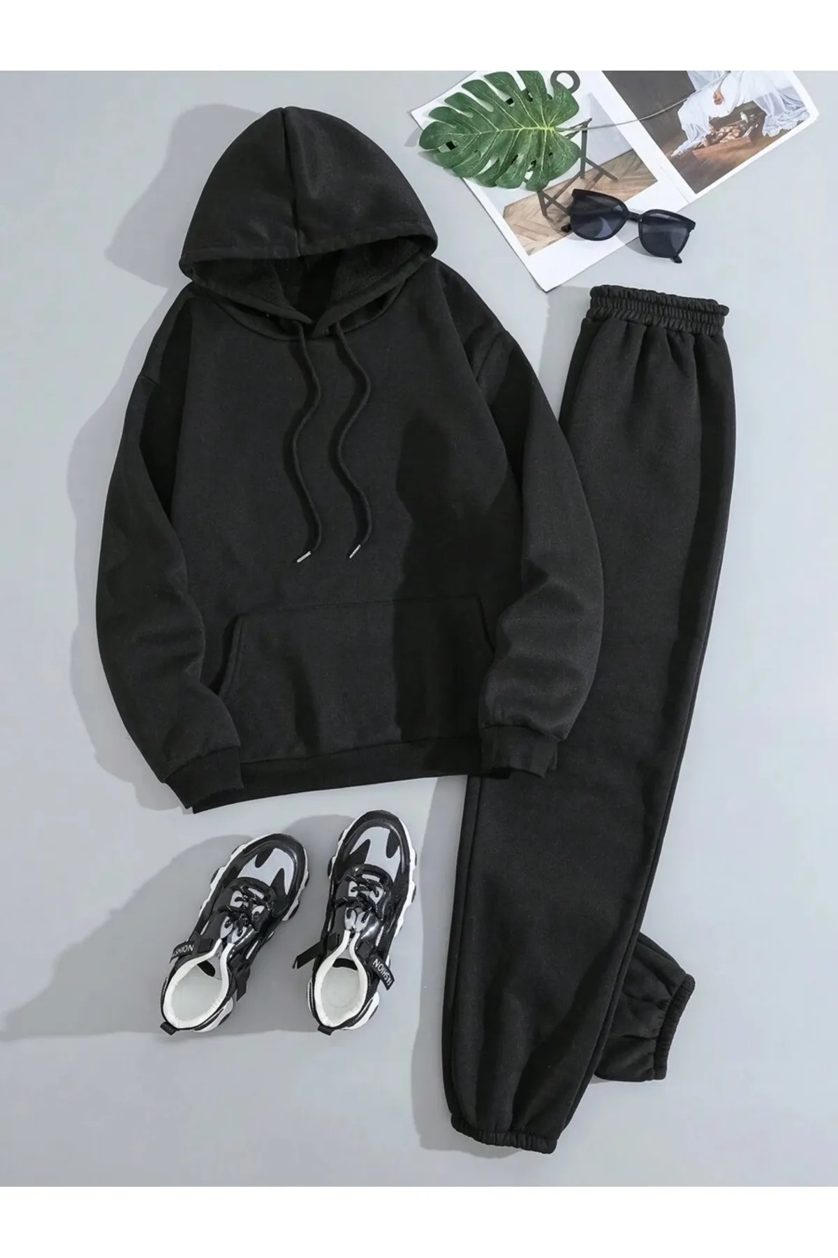 MOONBULL  Sport-Sweatsuit Set - Schwarz - Regular Fit