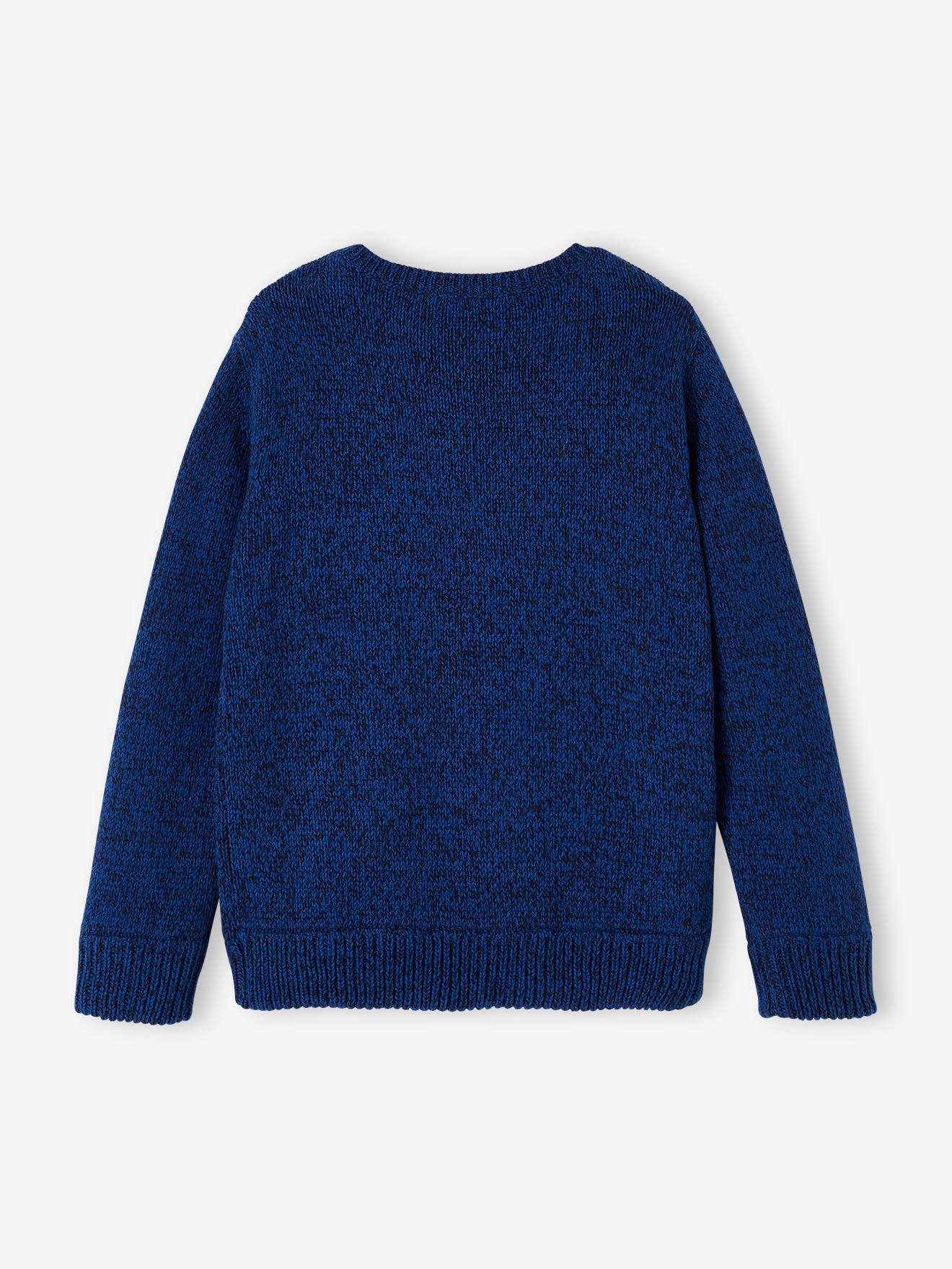 Vertbaudet Weicher Jungen Strickpullover Oeko-Tex - elektrisch blau