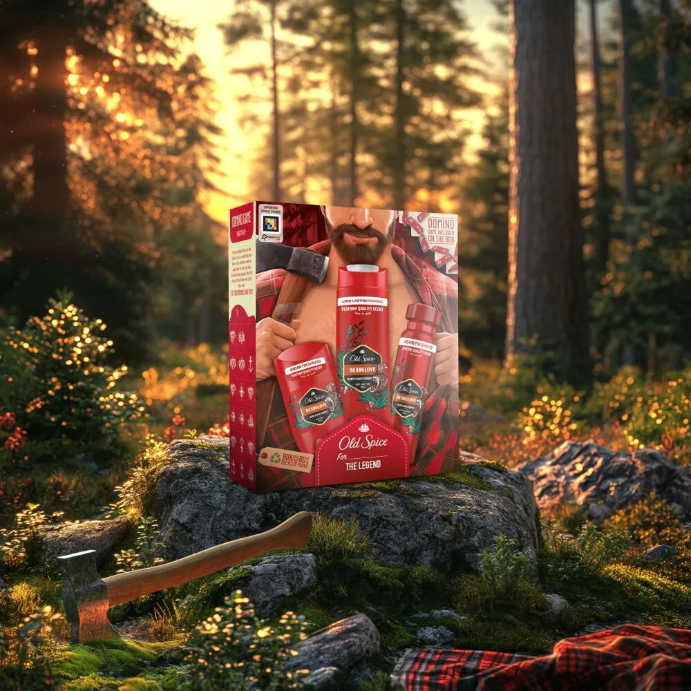 Old Spice Bearglove set za muškarce: 2 x dezodorans + gel za tuširanje