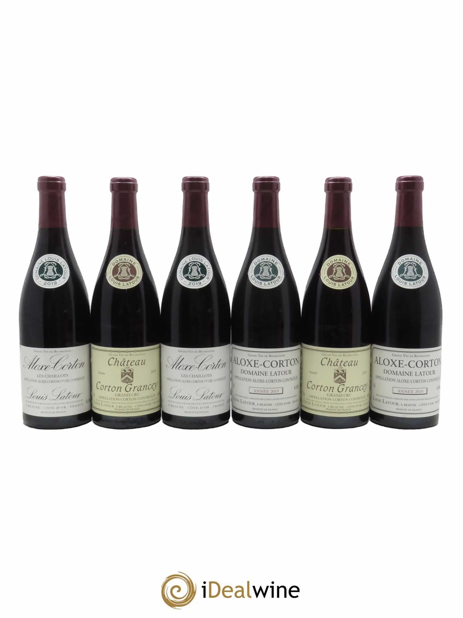 Aloxe-Corton Caisse Découverte 1er Cru et Grand Cru Louis Latour  2019 - Lot de 6 Bouteilles