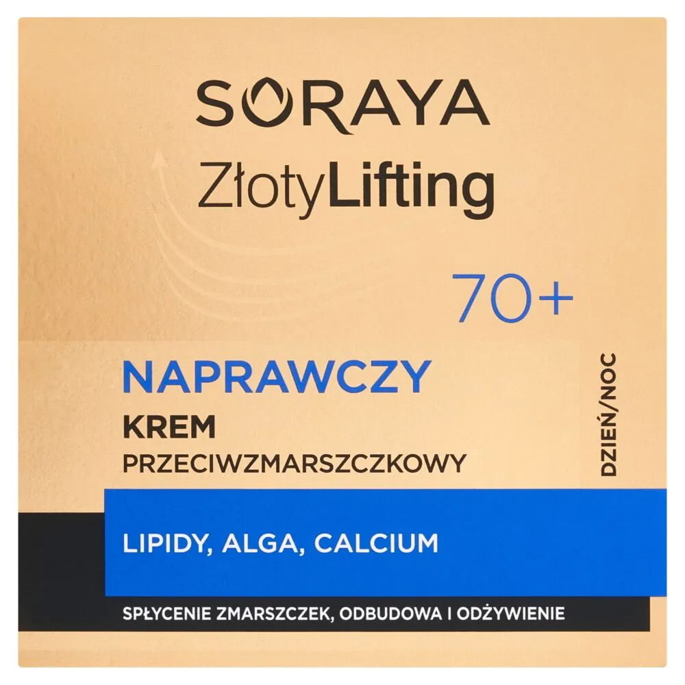 „Soraya Golden Lifting“ atkuriamasis kremas nuo raukšlių 70+ 50 ml