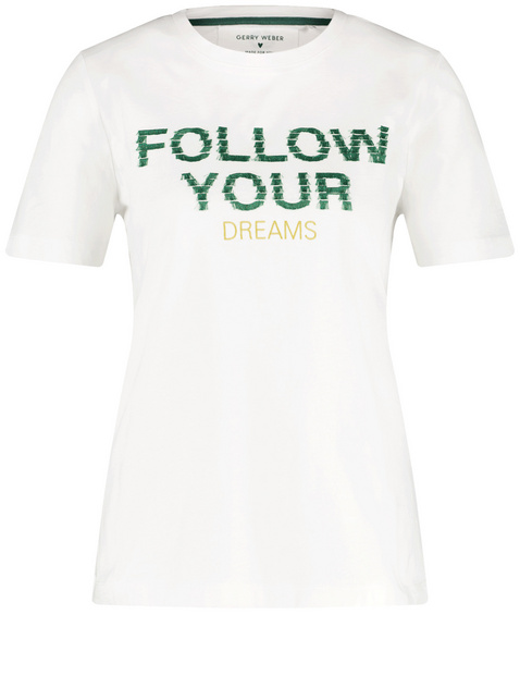 T-Shirt aus Baumwolle mit Wording