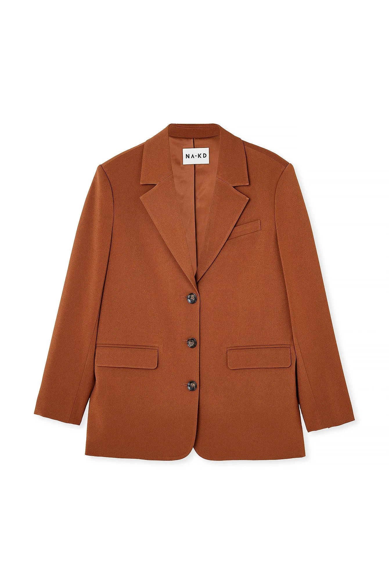 Oversized Blazer mit drei Knöpfen