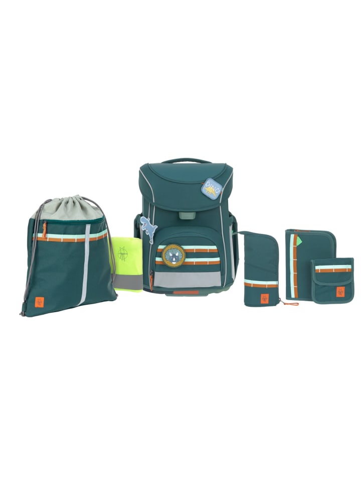Lässig Lässig Schulranzen Set 7-teilig, Slim Unique dark green günstig kaufen onesize