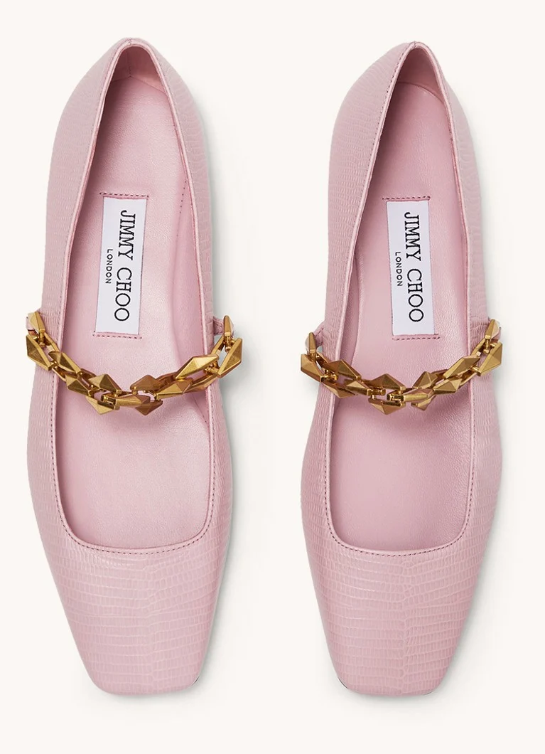 Jimmy Choo Diamond Tilda vasikannahkaiset ballerinat