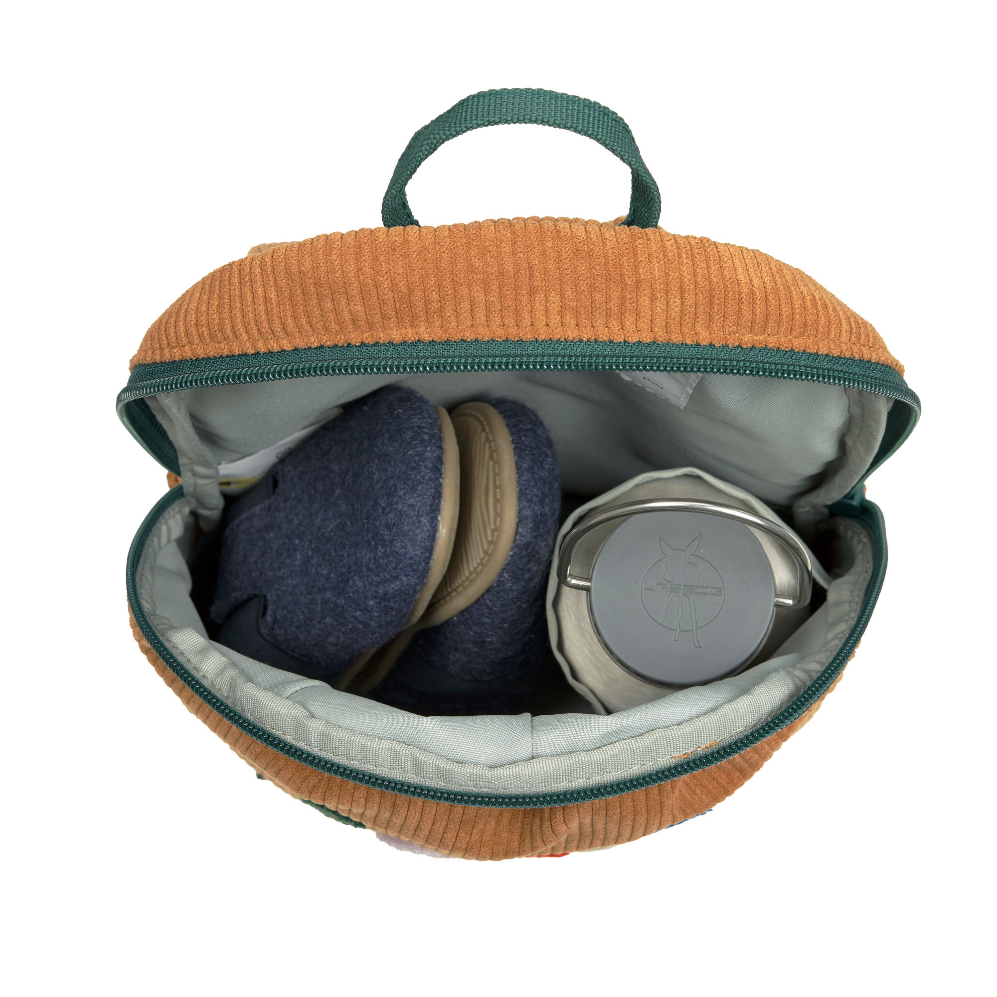 Kindergartenrucksack Tiny Cord - Little Gang, Smile, Karamell