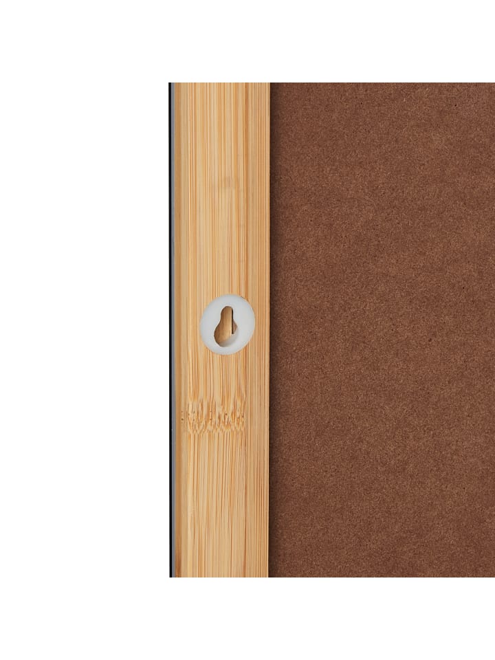 relaxdays Wandspiegel in Natur - (B)90 x (H)68,5 x (T)16,5 cm günstig kaufen onesize