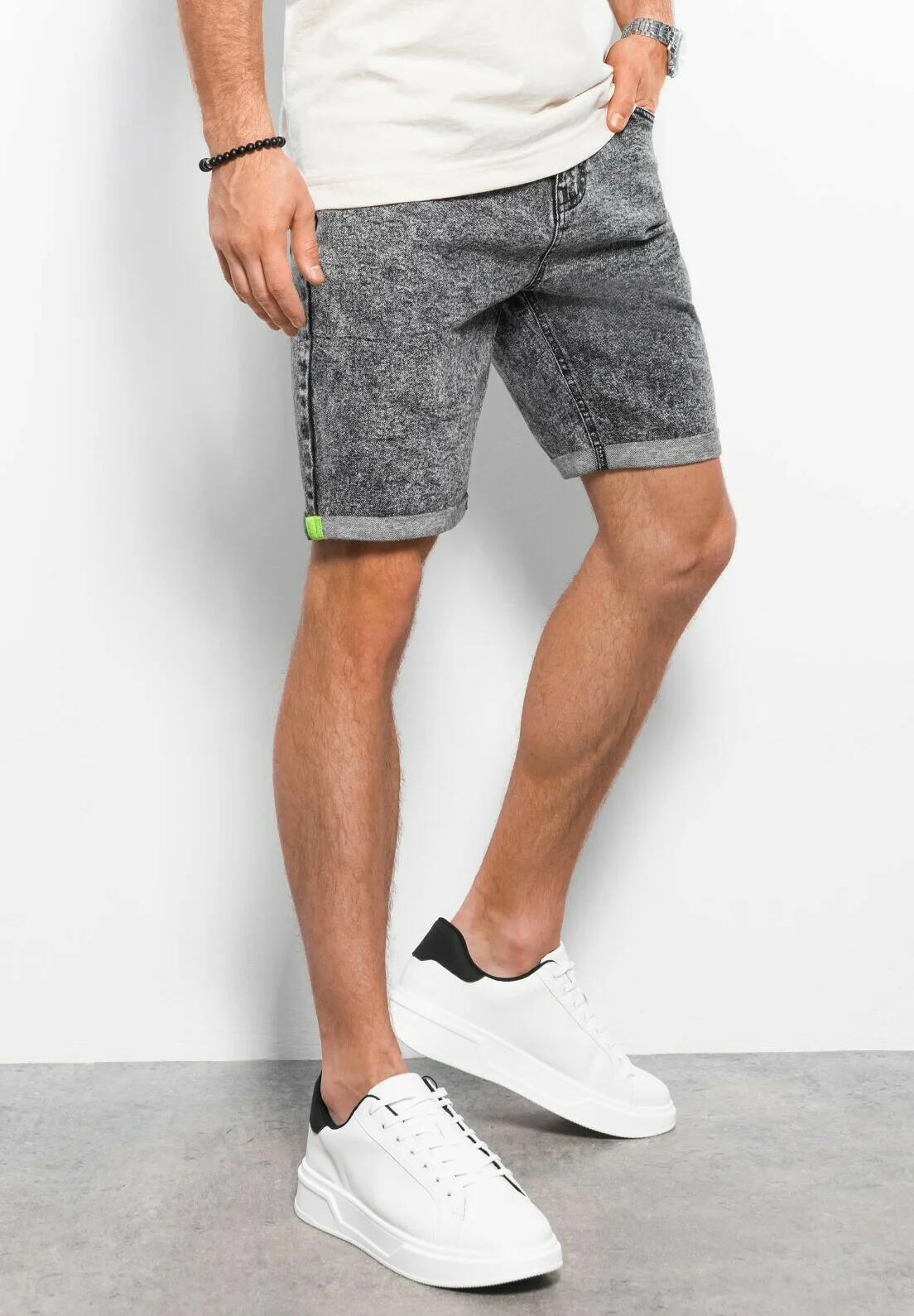 Pantalones cortos de mezclilla ombré
