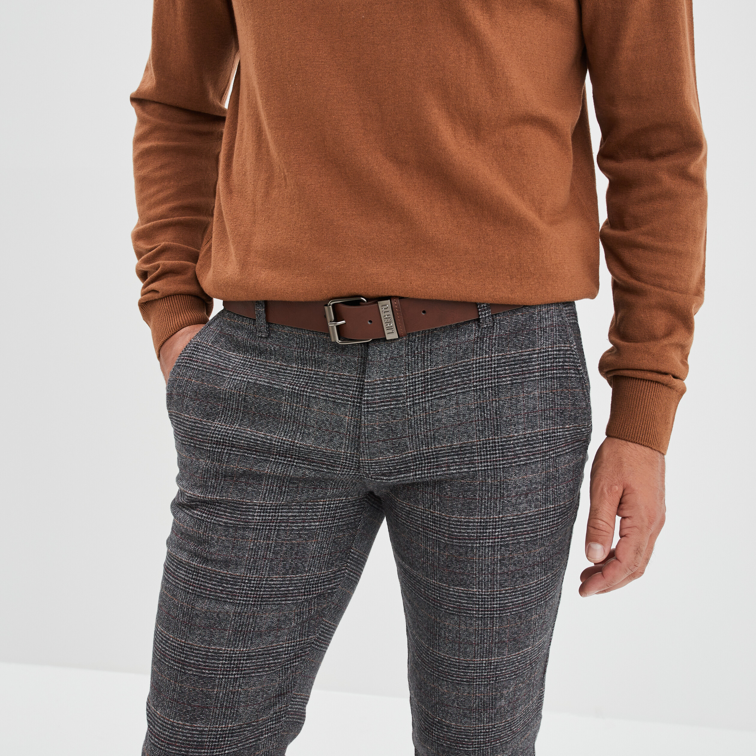 Ceinture Liberto marron homme | La Halle