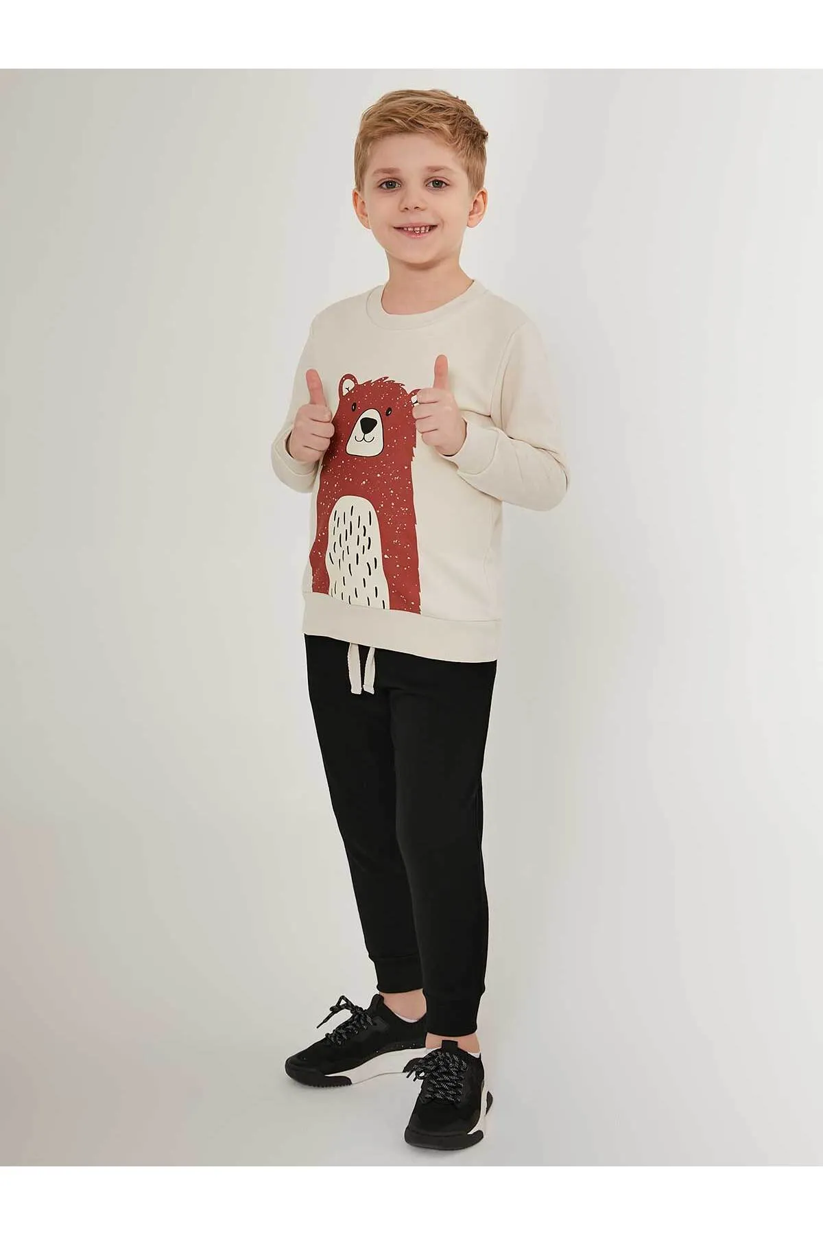 ROLY POLY  Beiges Trainingsanzug-Set für Jungen (2–7 Jahre)