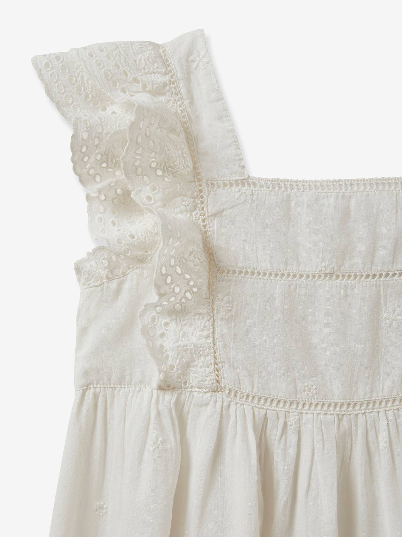 Cyrillus Mädchen Festkleid GARANCE CYRILLUS - weiß
