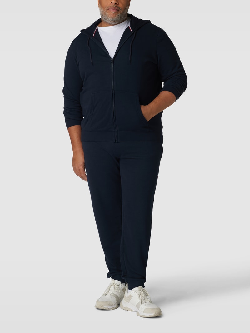 PLUS SIZE Sweatpants mit Logo-Stitching in dunkelblau