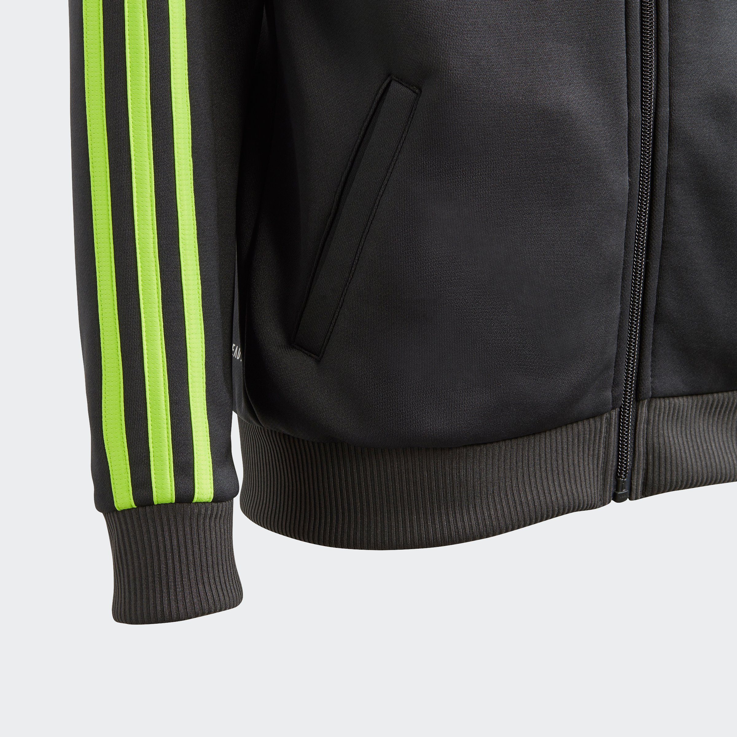 adidas Sportswear Trainingsjacke TRAIN ESSENTIALS AEROREADY 3STREIFEN REGULARFIT KAPUZENJACKE