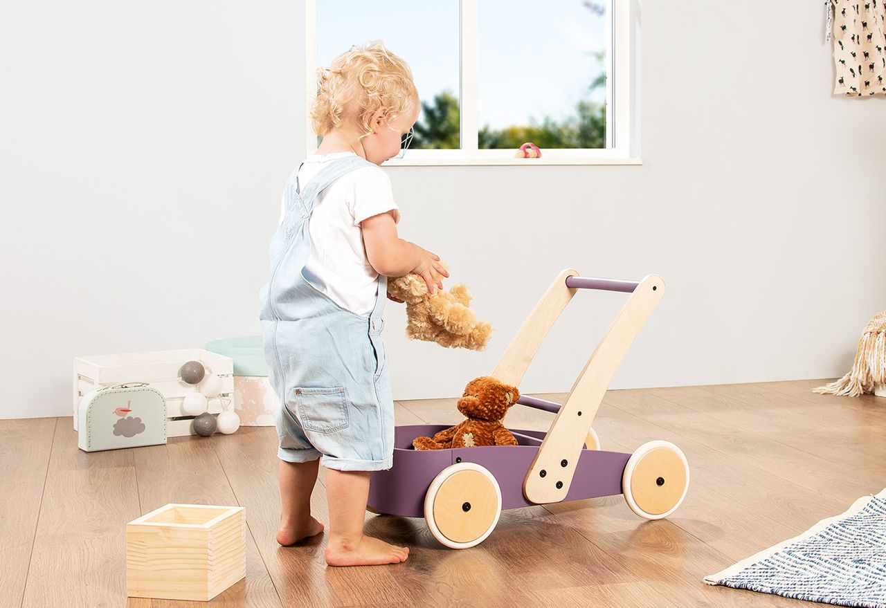 Pinolino Kinderträume Pinolino Lauflernwagen Fiete, brombeer