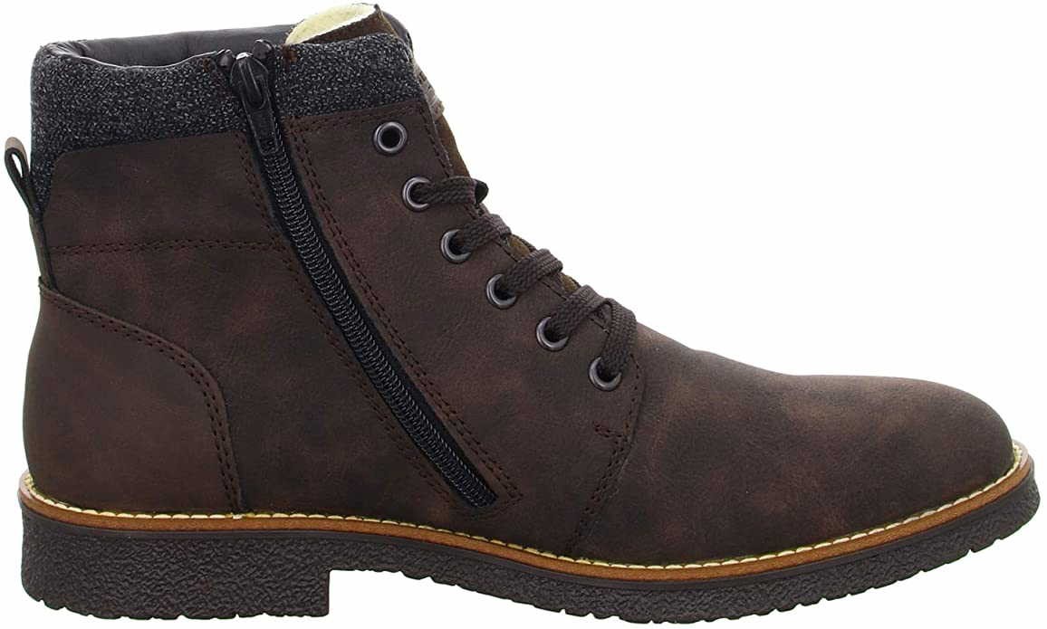 RIEKER Schnür-Stiefeletten braun