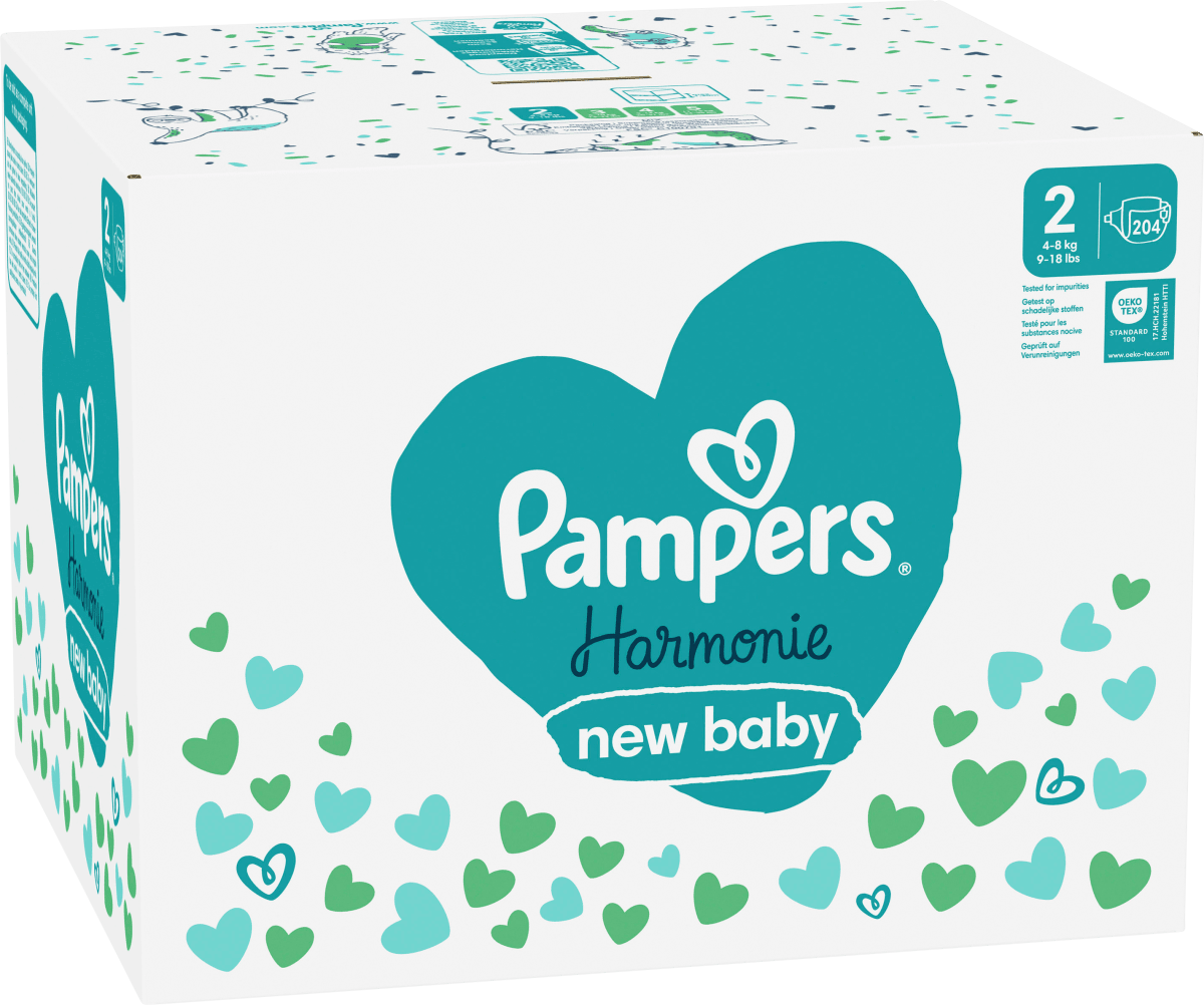 Windeln Harmonie Gr.2 Mini (4-8 kg), Monatsbox, 204 St