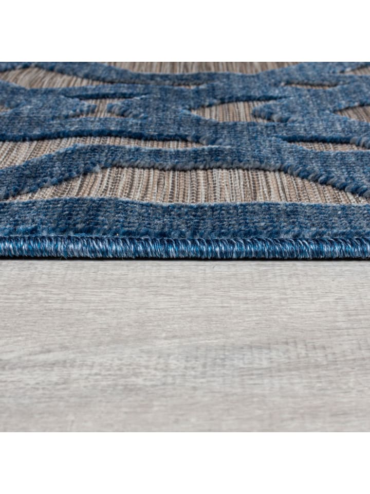 KADIMA DESIGN Rutschfester und langlebiger Teppich mit geometrischem Muster günstig kaufen