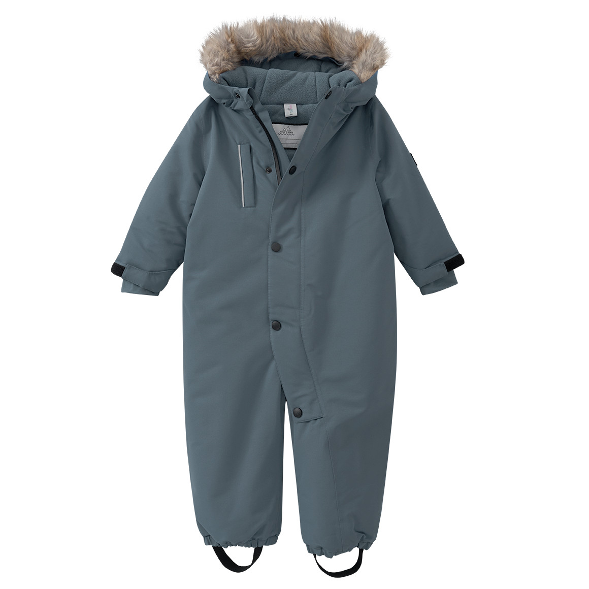 Baby Schneeoverall mit Fellimitat