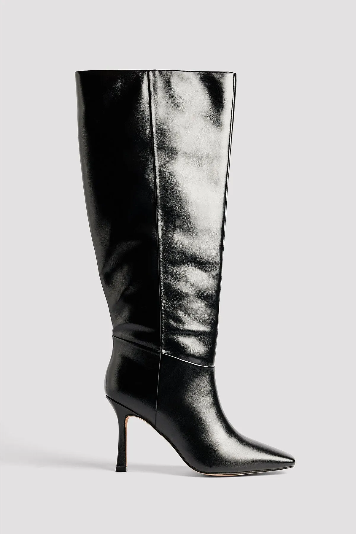 NA-KD  Stiefelette - Schwarz - Flacher Absatz