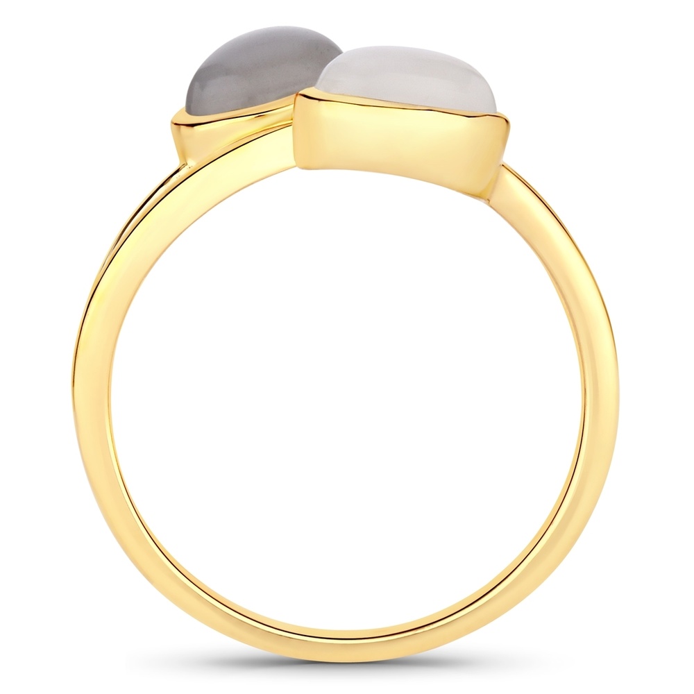 Rafaela Donata Bague Argent sterling Pierre de lune en Or jaune Bague