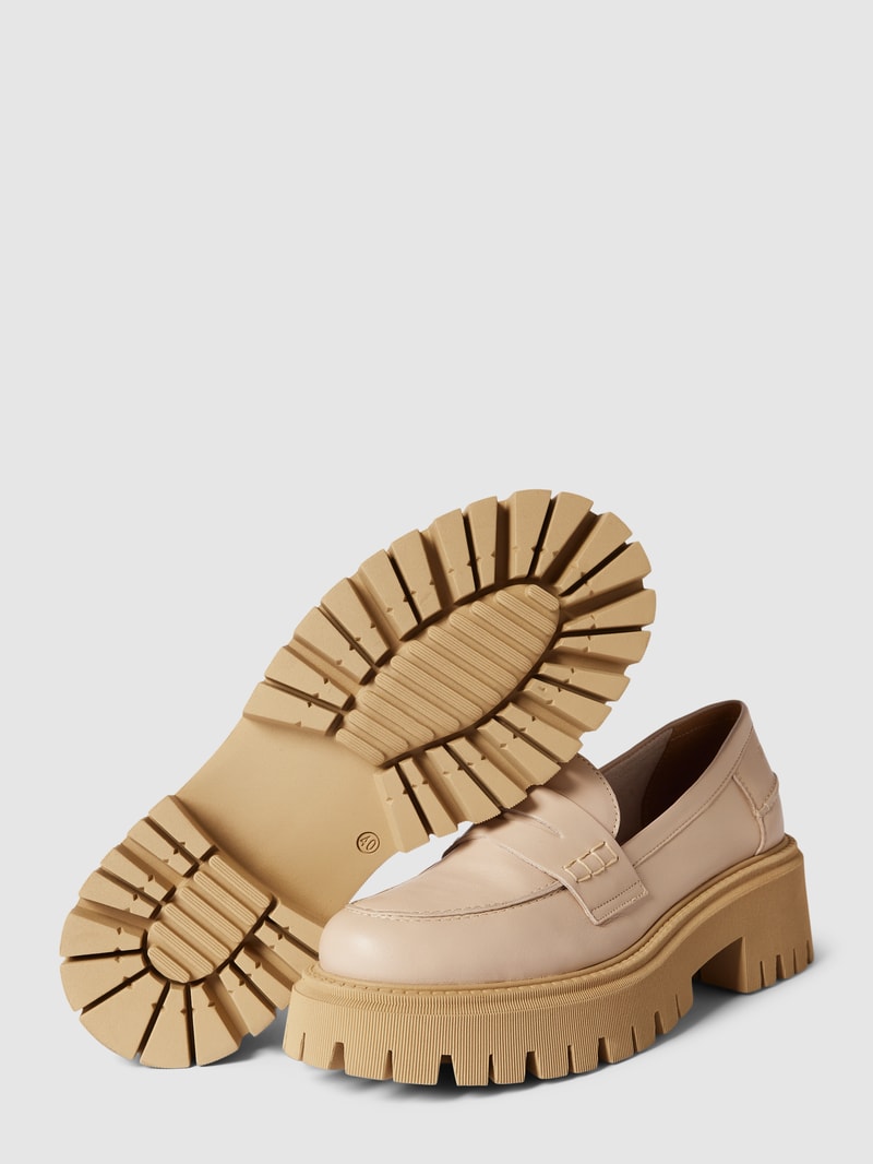 Penny-Loafer mit hohem Absatz Modell 'ALAMA' in sand