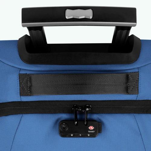 Shiraz small blue 2-wheel soft suitcase