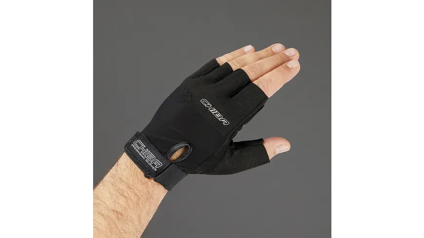 Chiba Fitness Unisex Handschuh Power, schwarz, Größe S