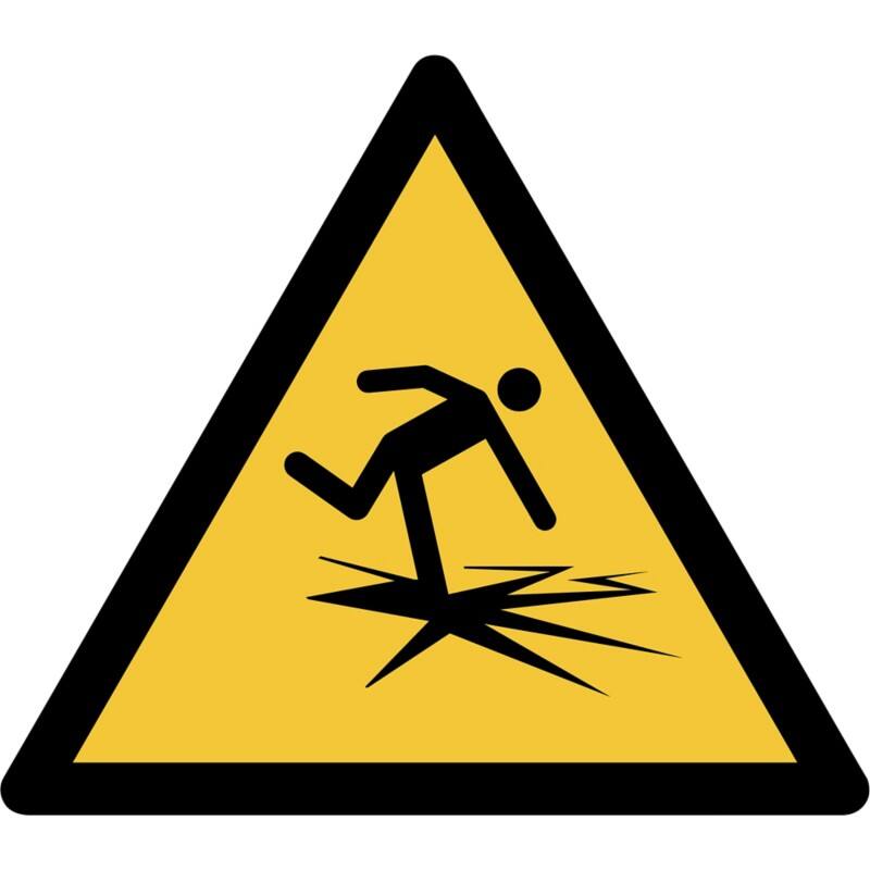 Djois Warnschild Warnung vor dünnem Eis Klebstoff, einschraubbar PP (Polypropylen) 15 (B) x 0,14 (H) cm 3 Stück