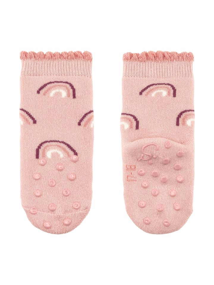 Sterntaler ABS Krabbelsocken 2er-Pack Regenbogen in zartrosa günstig kaufen 16