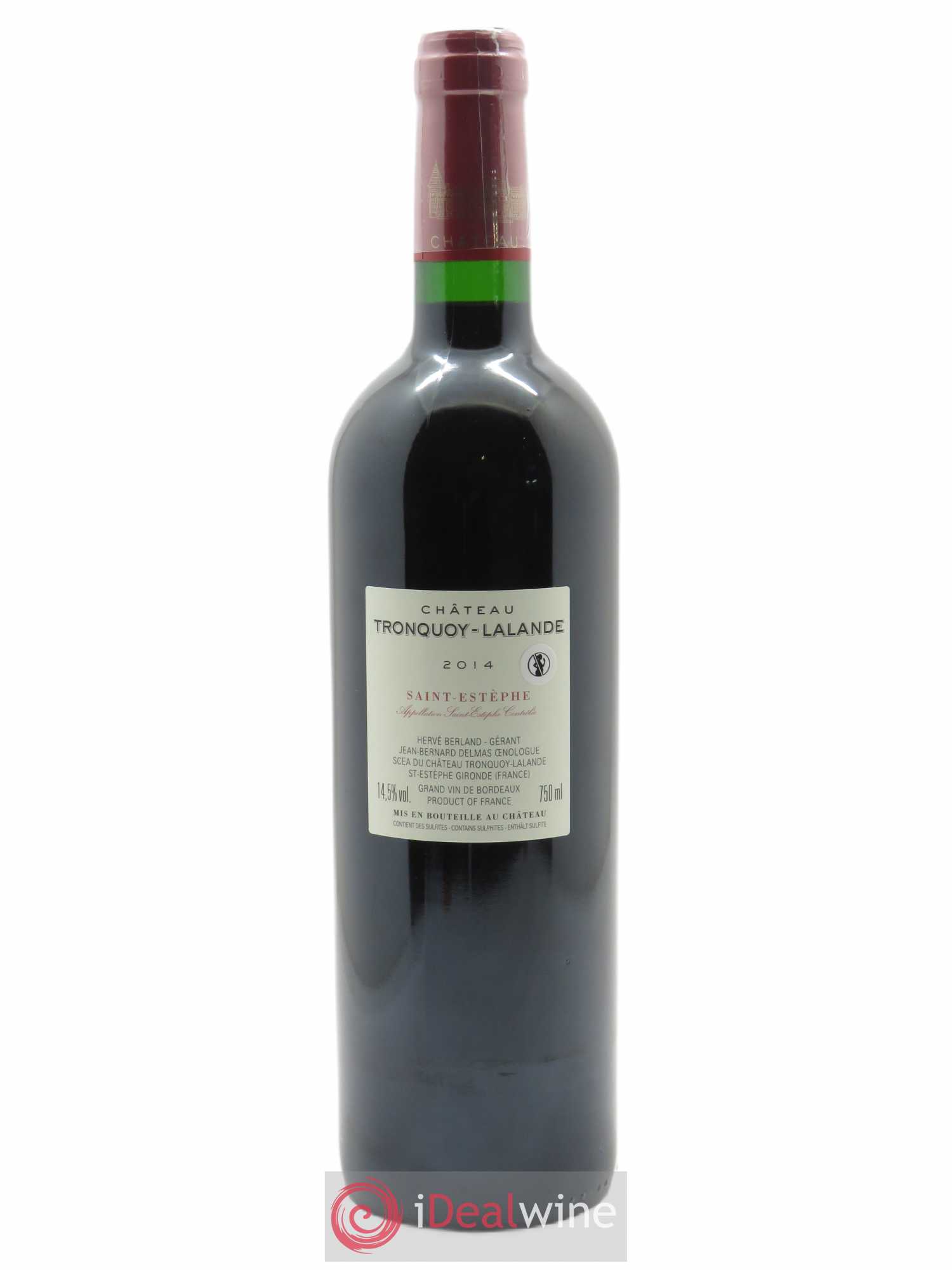Château Tronquoy Lalande  2014 - Lot de 1 Bouteille