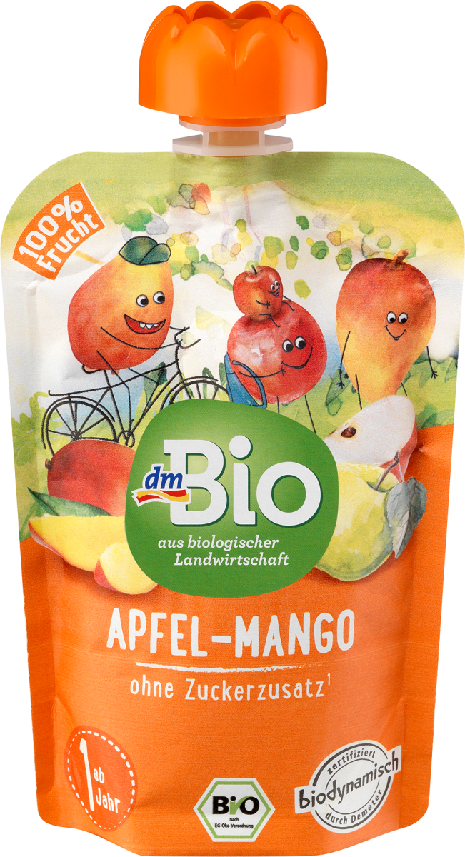 Quetschie Apfel-Mango ab 1 Jahr, demeter, 100 g